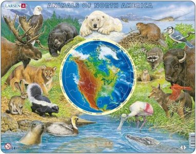 Larsen Animals of North America Puzzle 90 pcs 023203 AW3