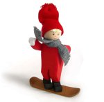 Tomte Boy on Snowboard