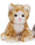 Teddykompaniet Mischievous Cat 7" Ginger Stripes & White (Busiga)