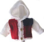 KSS Red, Blue and White Hooded Sweater/Jacket 3 Months