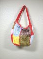 KSS Handmade Kids/Adults Lined Patchwork Square Crochet Small Bag TO-102