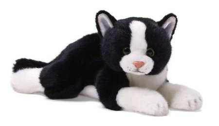 GUND Black & White Cat Small Plush
