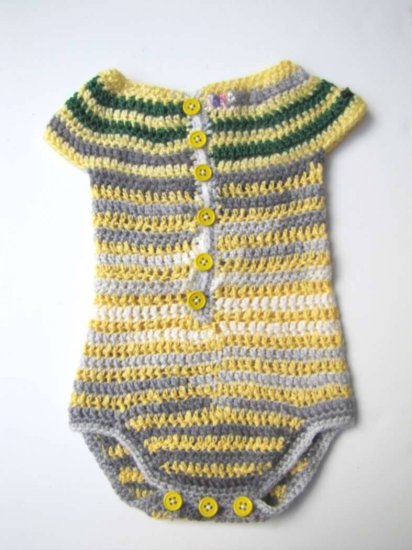 KSS Yellow/Grey Colored Onesie 3 Months - Click Image to Close