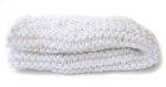 KSS White Cotton Baby Blanket 22" x 22" Newborn and up