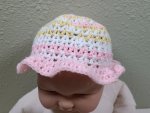 KSS Colorful Pink Crocheted Sunhat 14-17" (3-6 Months) HA-840