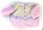 KSS Crocheted Baby Coat in Pink Pastels 12 Months SW-1005