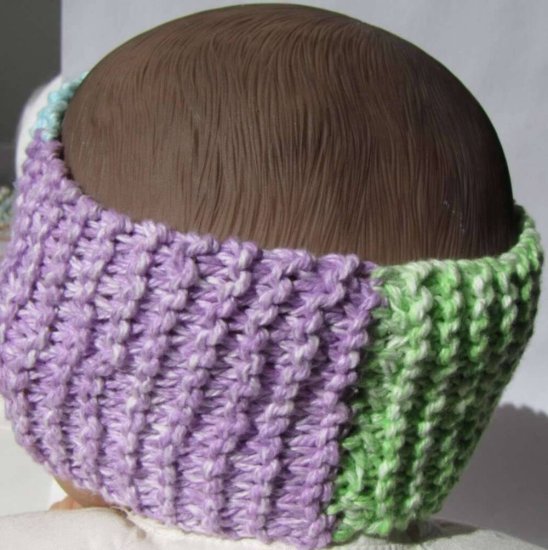 KSS Pastel Knitted Cotton Infinity Headband 14-16" HB-155 - Click Image to Close