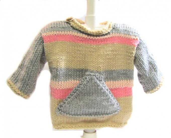 KSS Pink, Grey and Silver Tweed Sweater and Hat 3-4 Years SW-669 - Click Image to Close
