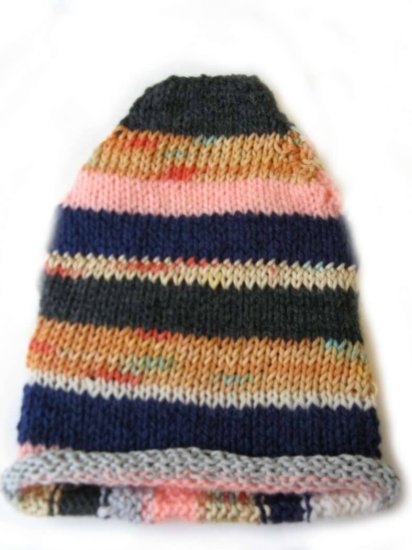 KSS Multi Colored Striped Cap 14-15" (6-18 Months) - Click Image to Close