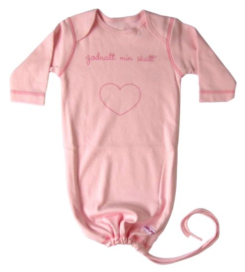 Liten Jag Babybag Pink "godnattâ€¦" (goodnightâ€¦) 0 - 3 Months - Click Image to Close