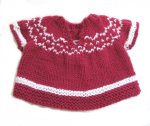 KSS Dark Red Fair Isle Heavy Pullover Sweater (9 Months)