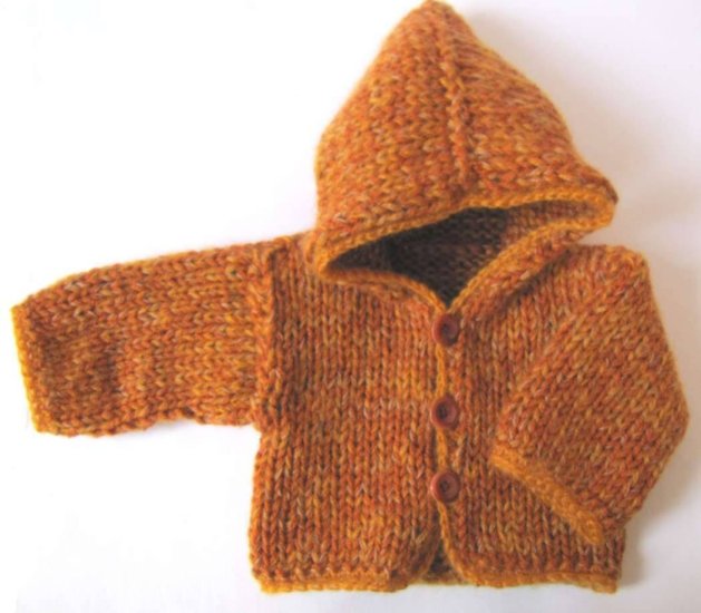 KSS Copper Colored Hooded Sweater/Jacket (3 - 6 Months) - Click Image to Close
