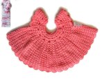 KSS Bright Peach Crocheted Cotton Circle Baby Dress 12 Months DR-139 KSS-DR-139-AZH