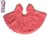 KSS Bright Peach Crocheted Cotton Circle Baby Dress 12 Months DR-139