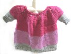 KSS Pink/Grey Blocked Cotton Sweater Vest (1-2 Years) SALE! SW-735 KSS-SW-735-AZH