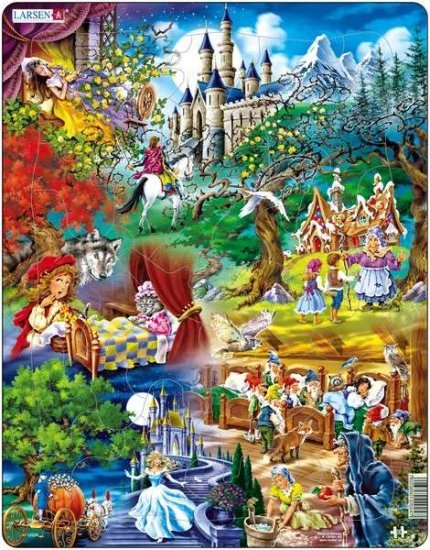 Larsen Brothers Grimms Fairy Tales Puzzle 33 pcs 022024 US24 - Click Image to Close