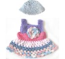 KSS Crocheted Pastel Dress for 18" Doll