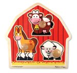 Melissa & Doug Barnyard Animals Jumbo Knob Puzzle