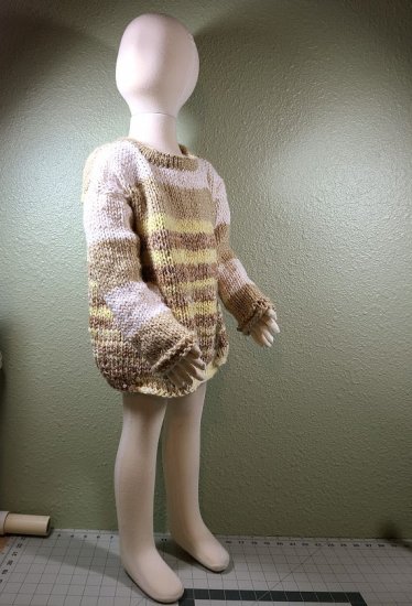 KSS Beige/Brown Colored Soft Pullover Sweater (8-10Years) SW-1076 - Click Image to Close