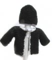 KSS Black Sweater/Cardigan with a Hat 3 Months SW-534