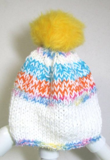 KSS Knitted Hat with Furry Pom Pom 18" (4 Years & up) - Click Image to Close
