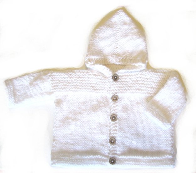 KSS White Colored Hooded Sweater (1 Years)