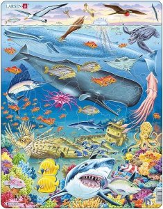 Larsen Whale Reef with Sea Life Puzzle 66 pcs 021120 FH20