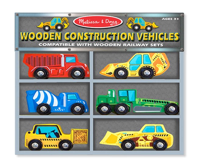 Melissa & Doug Wooden Construction Vehicles