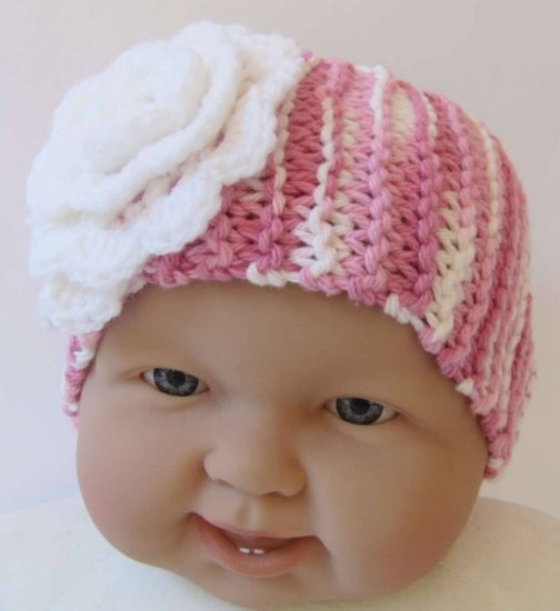 KSS Pink Knitted Cotton Headband 15-18
