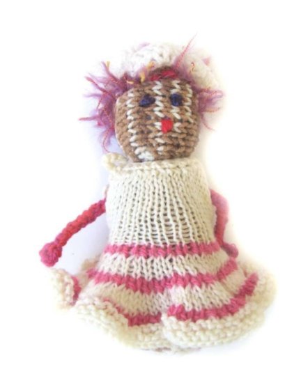 KSS Knitted with a Dress Doll 6" long - Click Image to Close