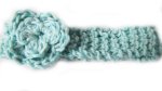 KSS Turquise Knitted Cotton Headband 12-14" (0-6 Months)