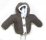 KSS Taupe Hooded Sweater/Cardigan (Newborn)