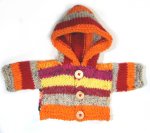 KSS Bright Hooded Baby Sweater/Jacket 3 Months