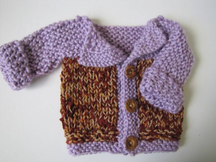 KSS Lavender Meadow Sweater/Jacket (9 Months) SW-663 - Click Image to Close