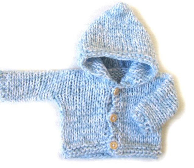 KSS Blue/White Hooded Sweater/Jacket (3 Months)