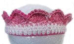 KSS Pink/Natural Cotton Headband/Crown 16 - 18" (1 - 3 Years)