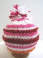 KSS Knitted Hat with Yarn Pom Pom 12 - 13" (0 -12 Months)