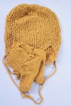 KSS Mustard Colored Cotton Baby Cap and Booties 12" (3-6 Months)