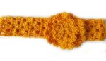 KSS Yellow Crocheted Cotton Headband 15-16"