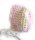 KSS Pink/Yellow Cotton Bonnet Type Baby Hat 13 - 15" (3 Months)