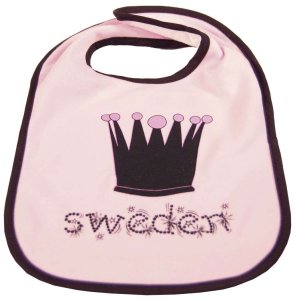 Ola Nesje Little Princess Pink Crown Bib 30903