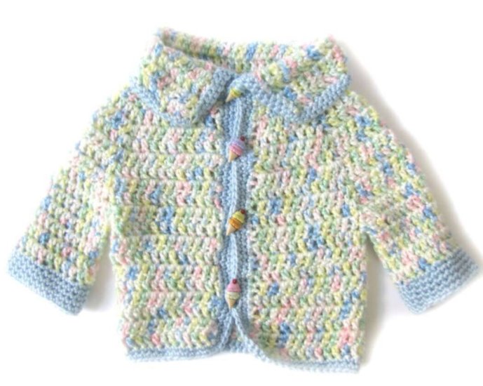 KSS Pastel Ice cream Sweater/Cardigan (12 Months) - Click Image to Close