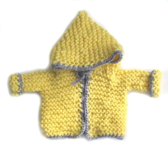 KSS Heavy Yellow Hooded Sweater/Jacket 3 Months - Click Image to Close