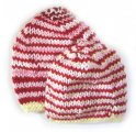 KSS Pink, Red & Yellow Striped Colored Cap 12" (1-2 years)