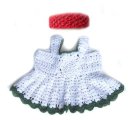 KSS White Crocheted Cotton Dress and headband 6 Months DR-128