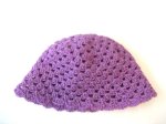 KSS Purple Crocheted Cotton Cap 16-17" (12-24 Months)