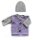 KSS Grey/Purple Colored Knitted Sweater/Jacket (2 Years/3T)