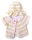 KSS Light Pink/Yellow/White Sweater/Jacket and Cap set (6-12 Months)