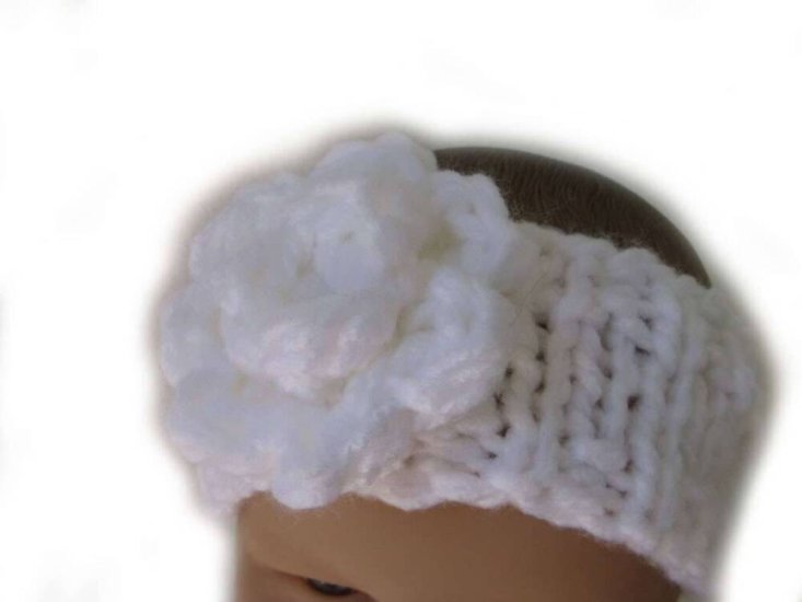 KSS White Heavy Headband 14" - 16" (0 - 2 Years) - Click Image to Close