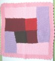 KSS Pink/Red Baby Blanket 24"x24" Newborn and up